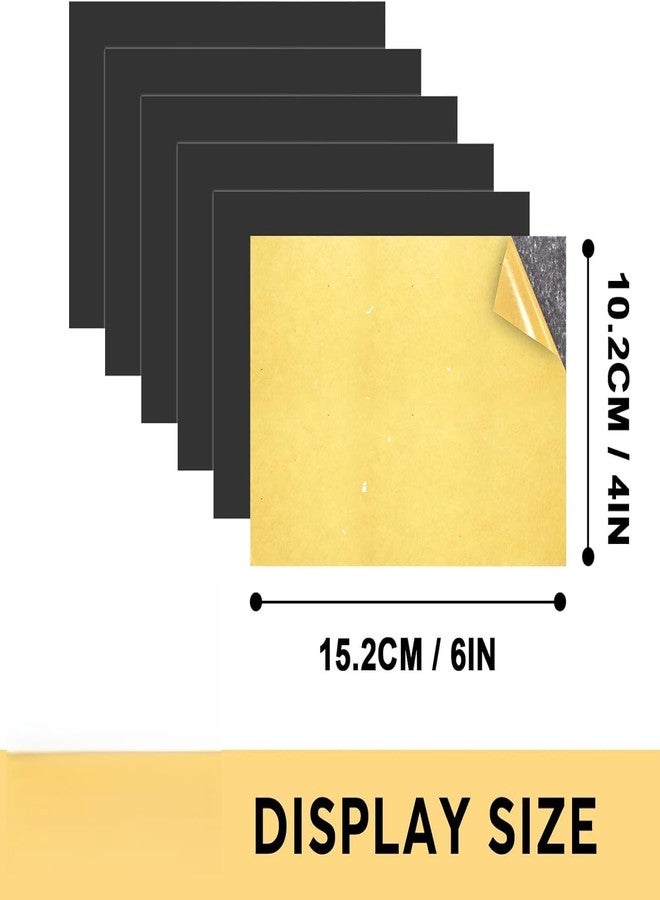 bvslf 6x4 inches | 1 mm thick |Self Adhesive Magnetic Sheet, Magnetic Sheet with Adhesive Backing for Craft Photo Fridge Artwork Magnet, Peel and Stick magnetic Sheet, Not for Heavy object | Set of 6 - Image 2